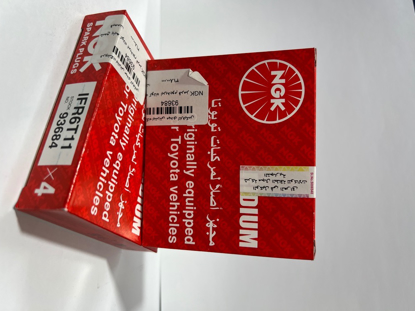 تصویر از شمع پایه کوتاه ایریدیوم قرمز NGK ژاپن